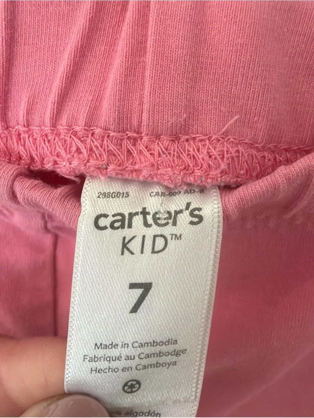 Carter's Pink Cotton Stretch Shorts